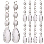 Crystal-Look Acrylic Christmas Pendants – D Design | 10pc