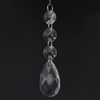 Crystal-Look Acrylic Christmas Pendants – D Design | 10pc