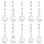Crystal-Look Acrylic Christmas Pendants – E Design | 10pc