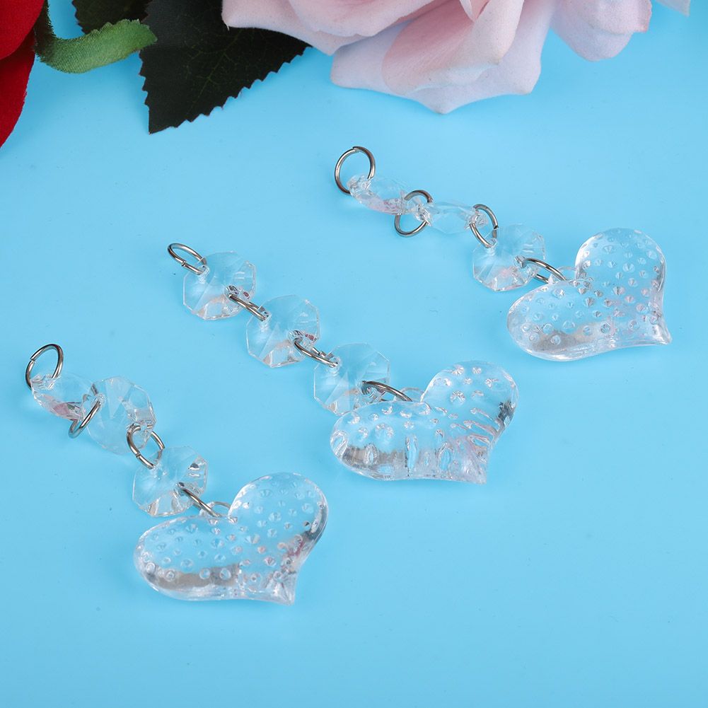 Crystal-Look Acrylic Christmas Pendants – J Design | 10pc