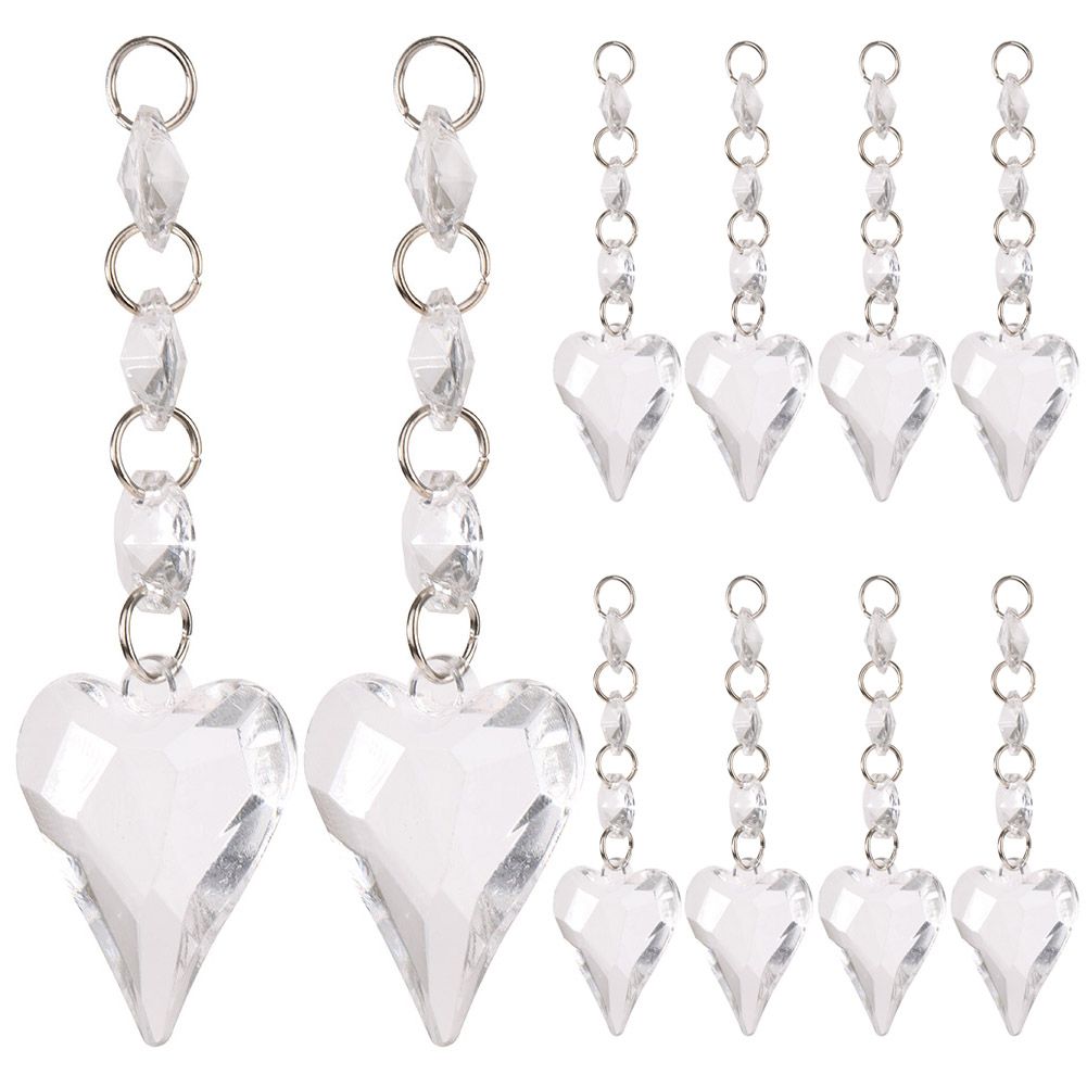 Crystal-Look Acrylic Christmas Pendants – K Design | 10pc