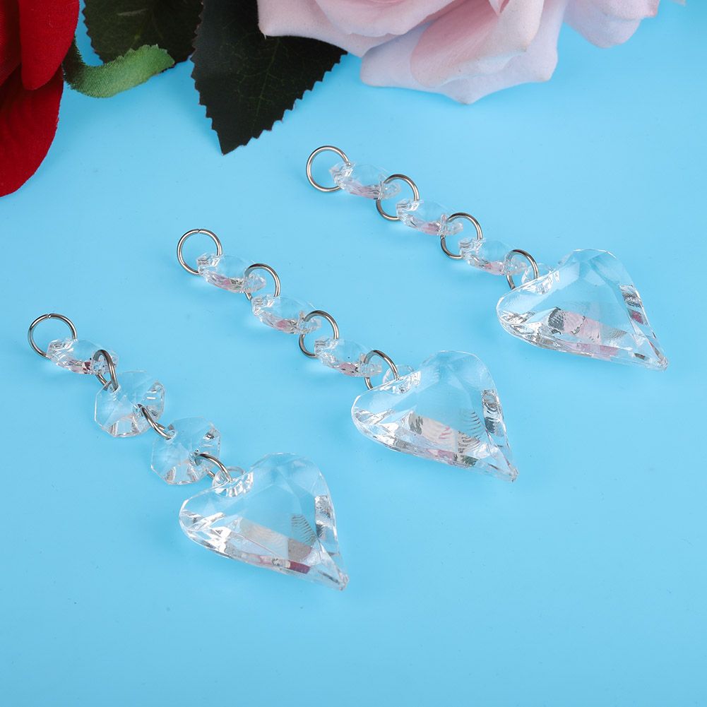 Crystal-Look Acrylic Christmas Pendants – K Design | 10pc