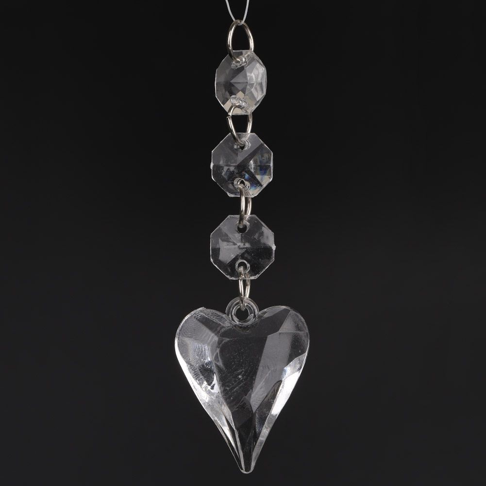 Crystal-Look Acrylic Christmas Pendants – K Design | 10pc