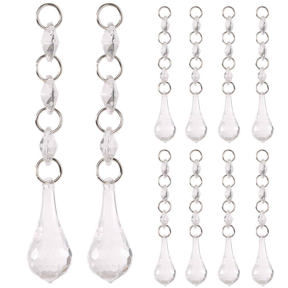 Crystal Sparkle Christmas Pendant – L Design | 10pc