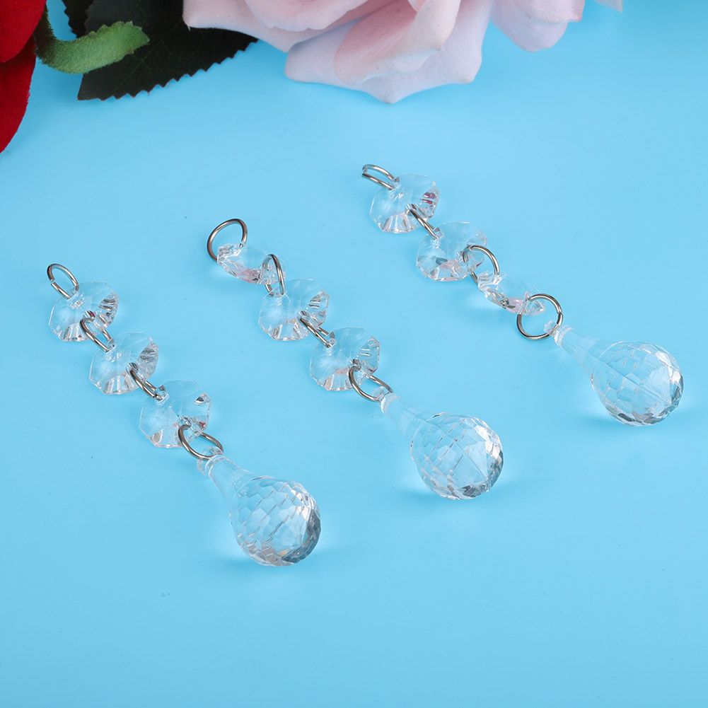 Crystal Sparkle Christmas Pendant – L Design | 10pc