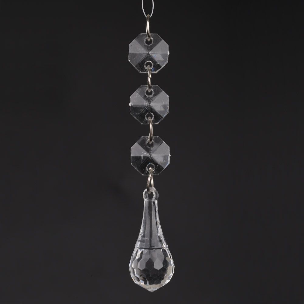 Crystal Sparkle Christmas Pendant – L Design | 10pc