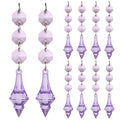 Crystal-Look Acrylic Christmas Pendants – 10pc