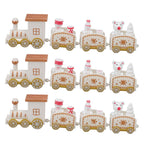 Mini Christmas Train Decoration Set – 3 Piece