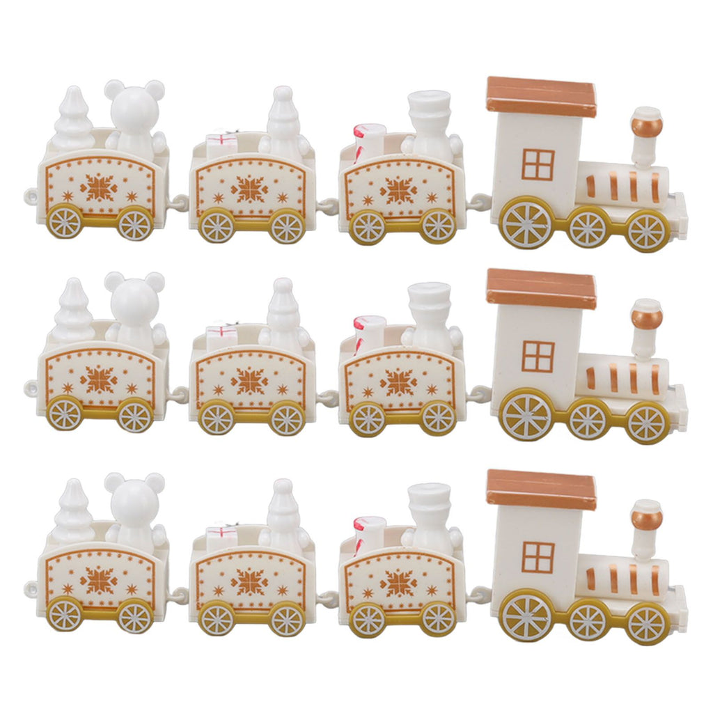 Mini Christmas Train Decoration Set – 3 Piece