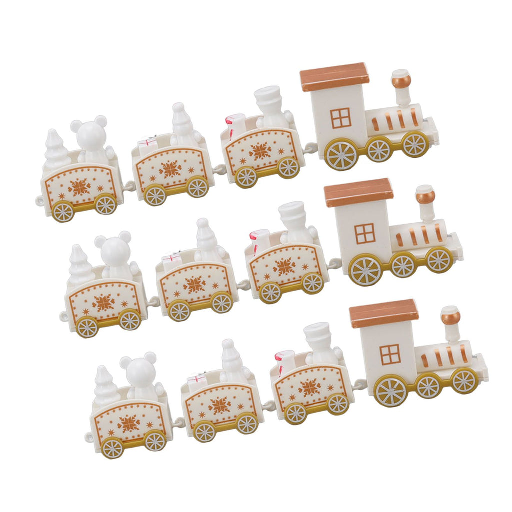 Mini Christmas Train Decoration Set – 3 Piece