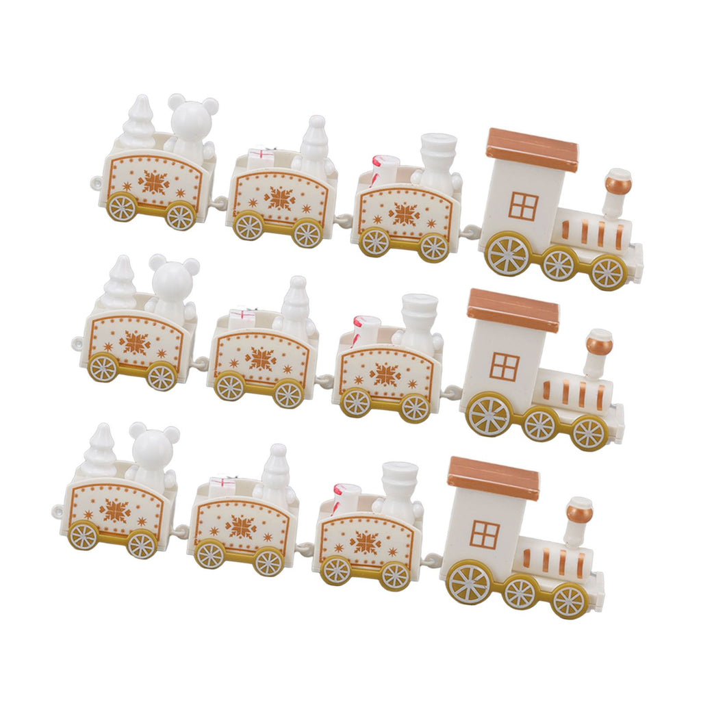 Mini Christmas Train Decoration Set – 3 Piece