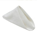 2pcs Kitchen 50*50CM Solid  Cloth Napkins for Round Square Rectangle Tablecloth for Wedding Party Restaurant Banquet Dining Buffet Table Picnic Decorations (Napkins-white)