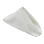 2pcs Kitchen 50*50CM Solid  Cloth Napkins for Round Square Rectangle Tablecloth for Wedding Party Restaurant Banquet Dining Buffet Table Picnic Decorations (Napkins-white)