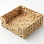 Rattan calabash grass for Table, Napkins Holder For Paper Napkins, Kitchen Luncheon Paper on Boho Dining Countertop - Square