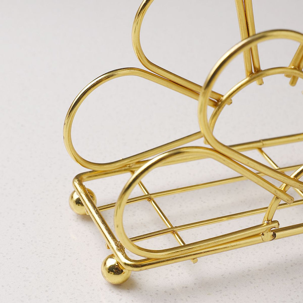 Napkin Holder for Table,  Gold Napkin Holders for Paper Napkins , Picnic Table, Indoor & Outdoor Use, Elegant Décor