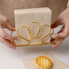 Napkin Holder for Table,  Gold Napkin Holders for Paper Napkins , Picnic Table, Indoor & Outdoor Use, Elegant Décor