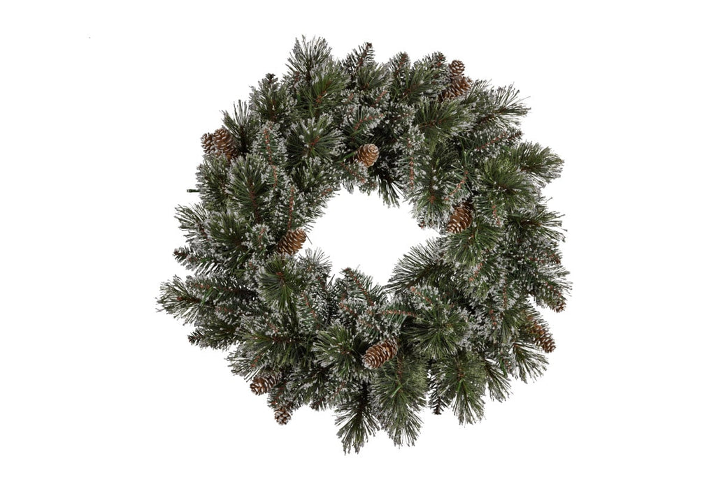 Cashmere Pine Christmas Wreath – 60cm | 50 Warm LEDs