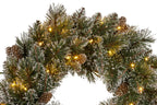 Cashmere Pine Christmas Wreath – 60cm | 50 Warm LEDs