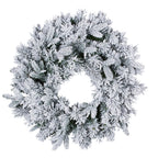 Snowy Atica Christmas Wreath – 61cm | 50 Warm LEDs