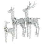3-Piece Illuminated Reindeer Display – 260 Cool White LEDs