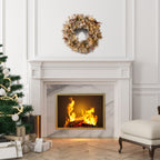 Snowy Bedford Christmas Wreath – 61cm | 50 Warm LEDs