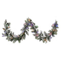 Snowy Stamford Spruce Christmas Garland – 2.74m | 50 LEDs