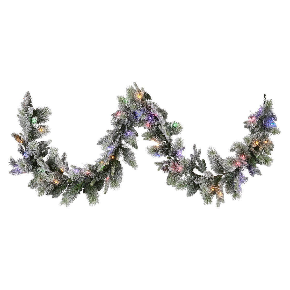Snowy Stamford Spruce Christmas Garland – 2.74m | 50 LEDs