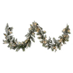 Snowy Stamford Spruce Christmas Garland – 2.74m | 50 LEDs