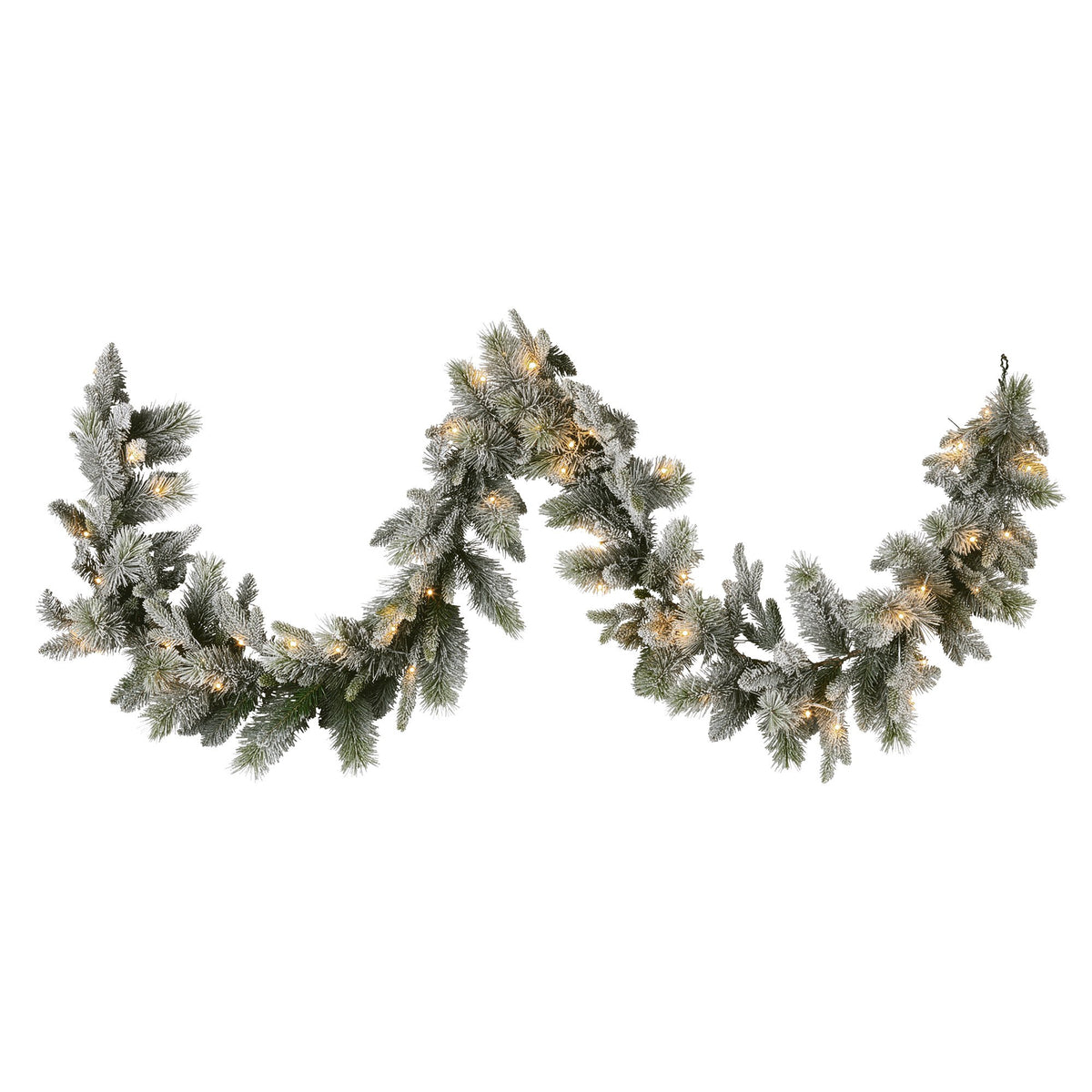 Snowy Stamford Spruce Christmas Garland – 2.74m | 50 LEDs