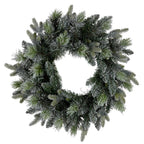 Snowy Stamford Spruce Christmas Wreath – 61cm | LED Lights