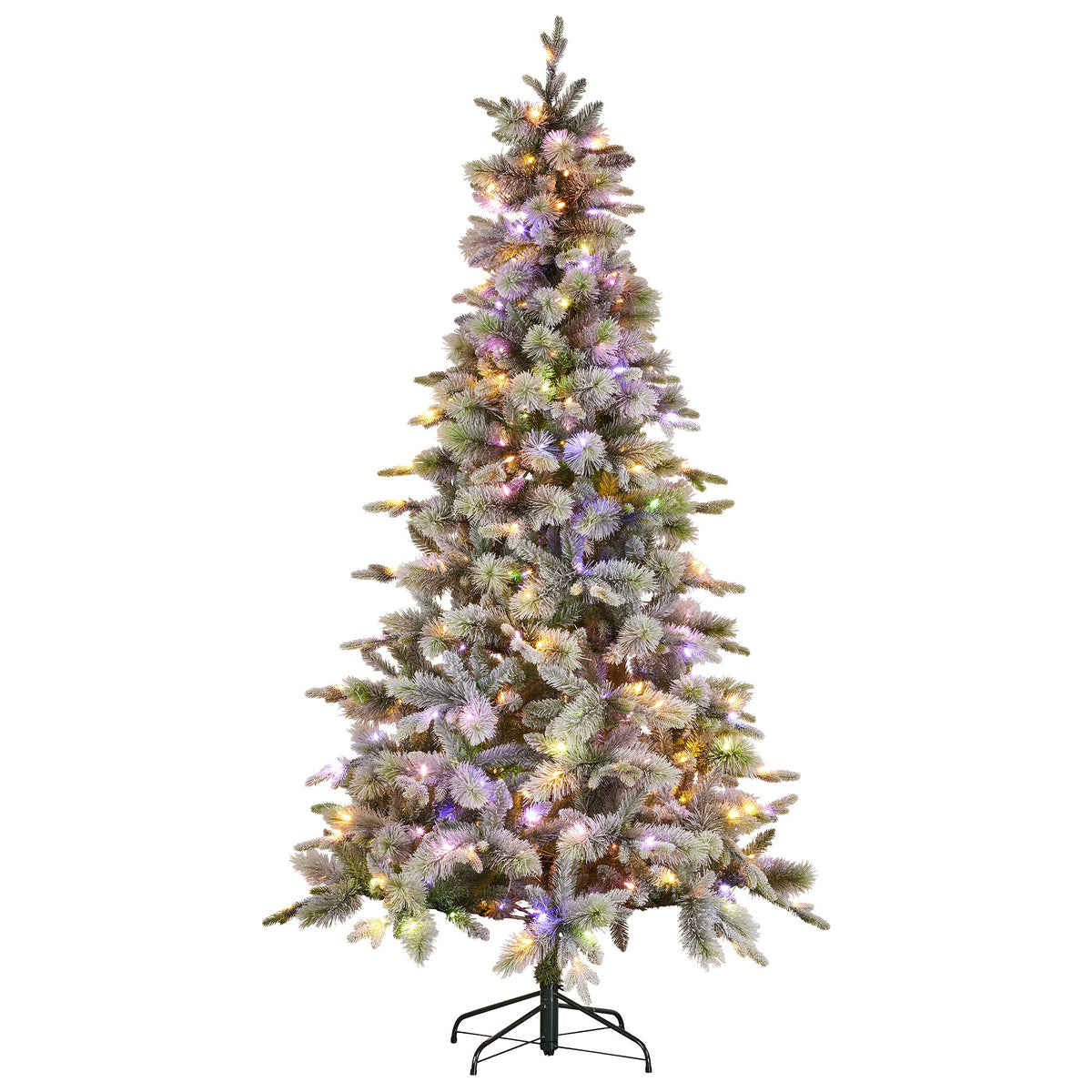 Snowy Stamford Spruce Christmas Tree – 7.5ft | 550 LEDs