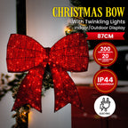 Christabelle 91cm Pre-Lit Christmas Bow – Red