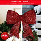 Christabelle 91cm Pre-Lit Christmas Bow – Red