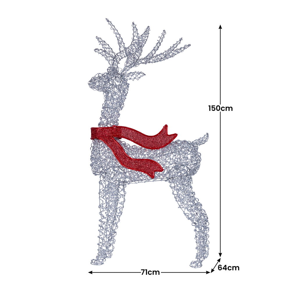 Christabelle 1.5m Light-Up Christmas Reindeer – 220 Warm White LEDs
