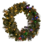 Christabelle 1.22m Split Double-Door Christmas Wreath – 140 LED Lights