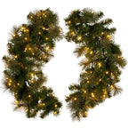 Christabelle 1.22m Split Double-Door Christmas Wreath – 140 LED Lights