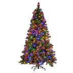 Christabelle 7.5ft Glittery Gold Pre-Lit Christmas Tree – 650 LEDs