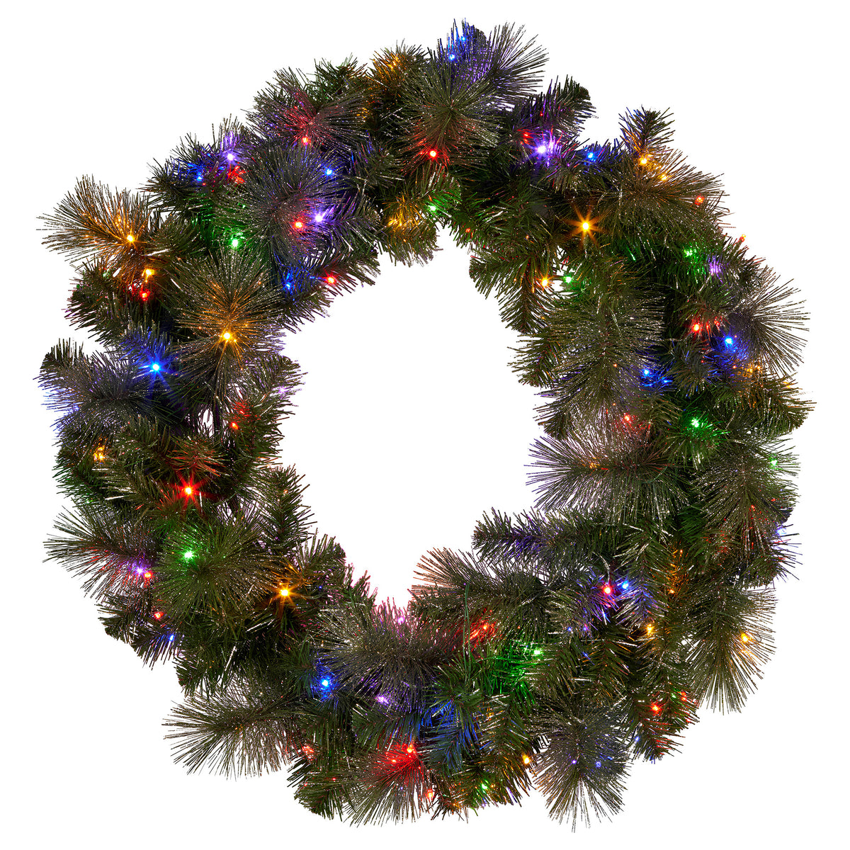 Split Christmas Wreath for Double Doors – 76cm | 100 LEDs