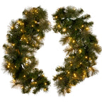 Split Christmas Wreath for Double Doors – 76cm | 100 LEDs