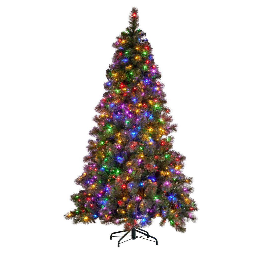 BIG AF 9ft Glittery Gold Pre-Lit Christmas Tree – 850 LEDs