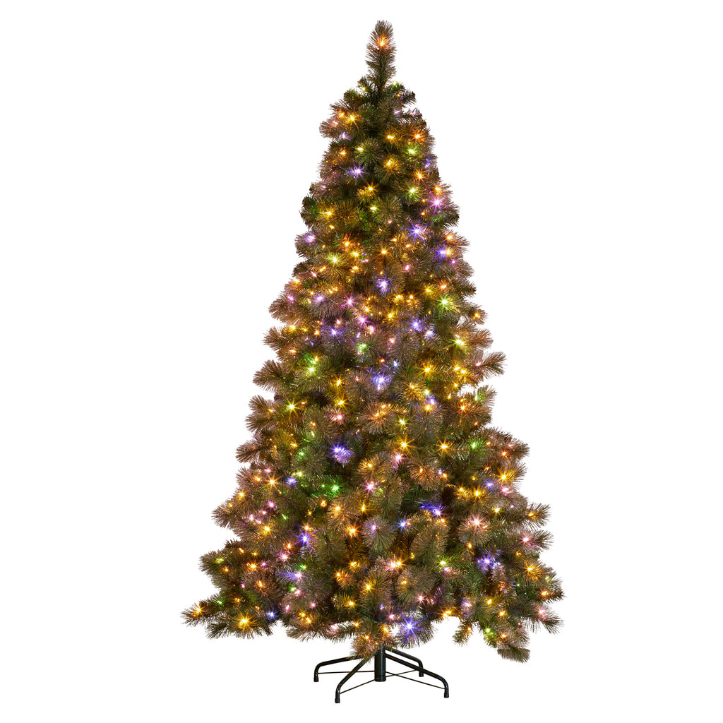 BIG AF 9ft Glittery Gold Pre-Lit Christmas Tree – 850 LEDs