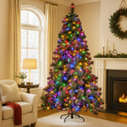 BIG AF 9ft Glittery Gold Pre-Lit Christmas Tree – 850 LEDs