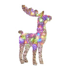 Christabelle 112cm Animated Reindeer – 80 Multi-Colour LEDs