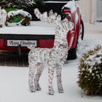 Christabelle 112cm Animated Reindeer – 80 Multi-Colour LEDs