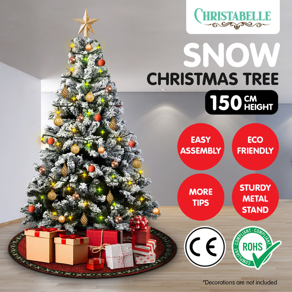NNEDSZ Christabelle Snow-Tipped Artificial Christmas Tree 1.5m - 550 Tips