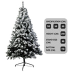 Christabelle 2.1m Snow-Tipped Christmas Tree – 1,200 Tips