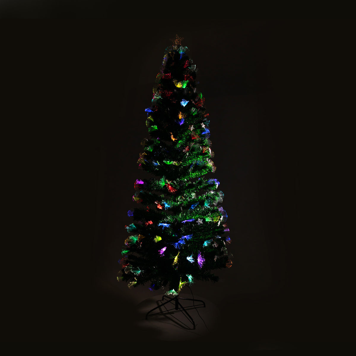Christabelle 1.8m Enchanted Fibre Optic Christmas Tree – Twinkling Lights & Star Topper