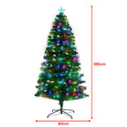 Christabelle 1.8m Enchanted Fibre Optic Christmas Tree – Twinkling Lights & Star Topper