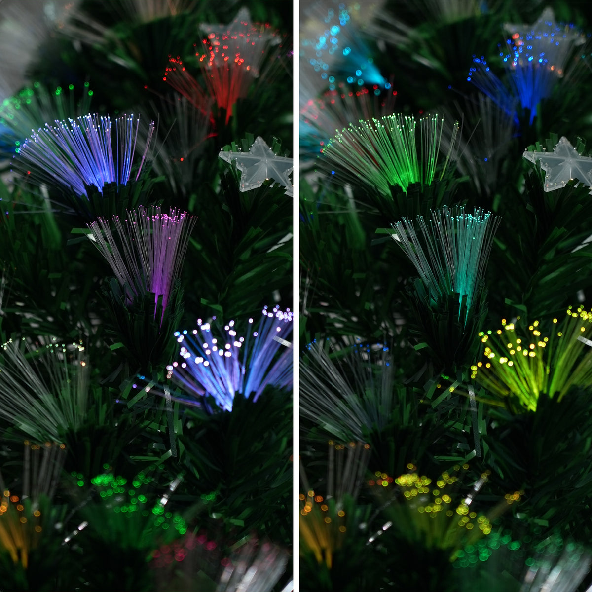 Christabelle 1.8m Enchanted Fibre Optic Christmas Tree – Twinkling Lights & Star Topper