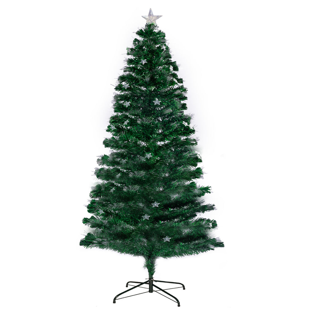 Christabelle 2.1m Enchanted Fibre Optic Christmas Tree – Twinkling Lights & Star Topper